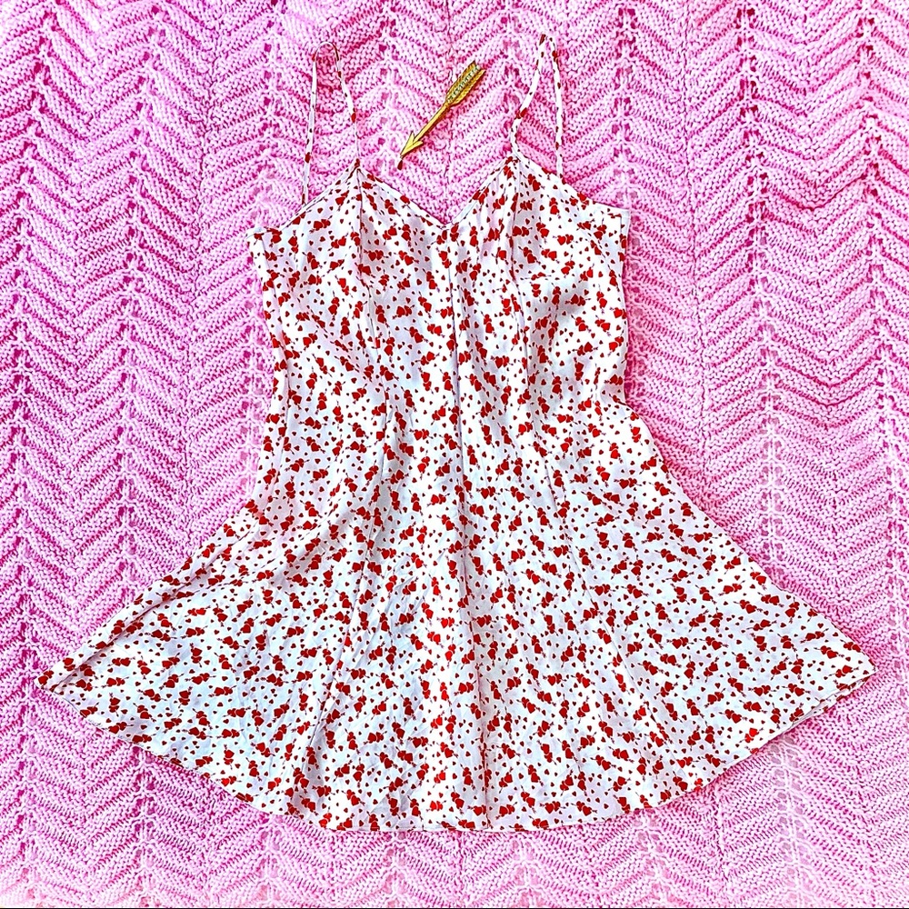Vintage L.A. Intimates Satin Valentine Slip Dress